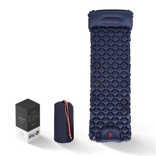 Inflatable Camping Mattress - Integrated Pillows 190x60cm Ultra-Light