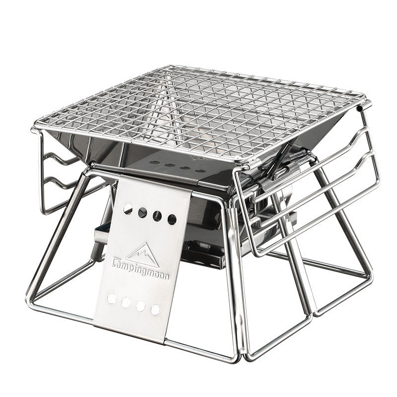 Portable Folding Barbecue Stainless Steel Non-Stick Grill