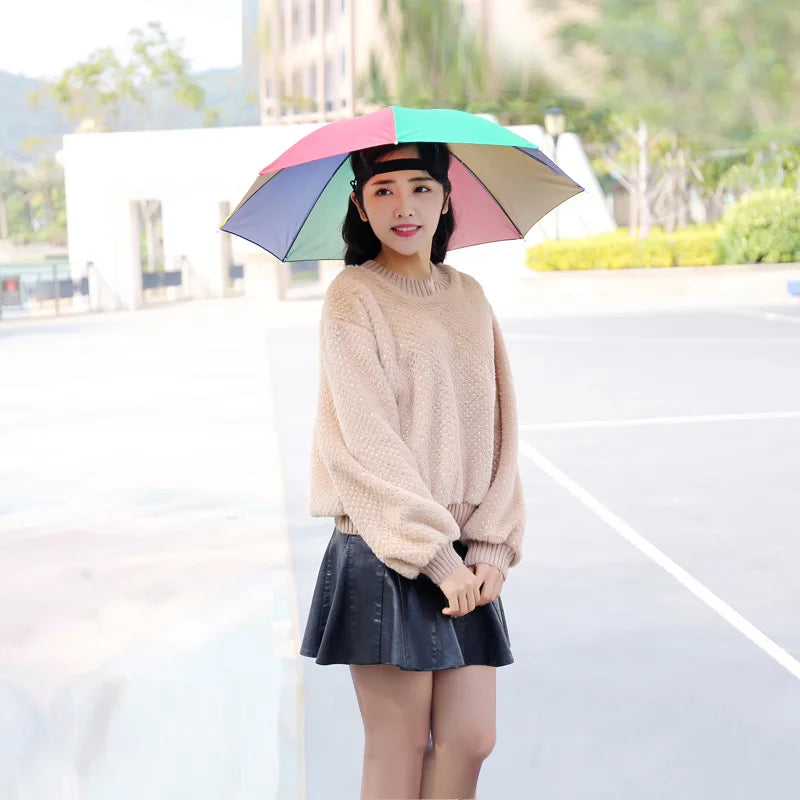 Portable Anti-UV Umbrella - Foldable Travel Camping
