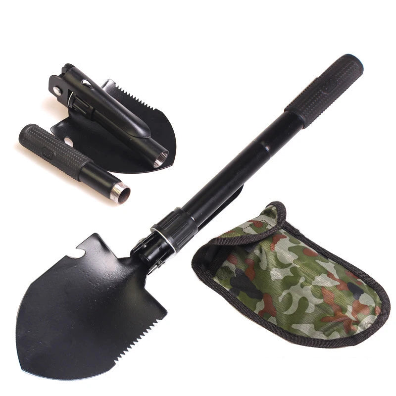 Multifunctional Folding Shovel - Telescopic Camping Garden Snow Scraper