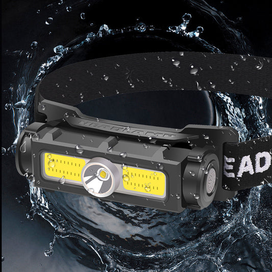 180° COB LED Headlamp | Wide Angle | Rechargeable | Fishing &amp; Camping