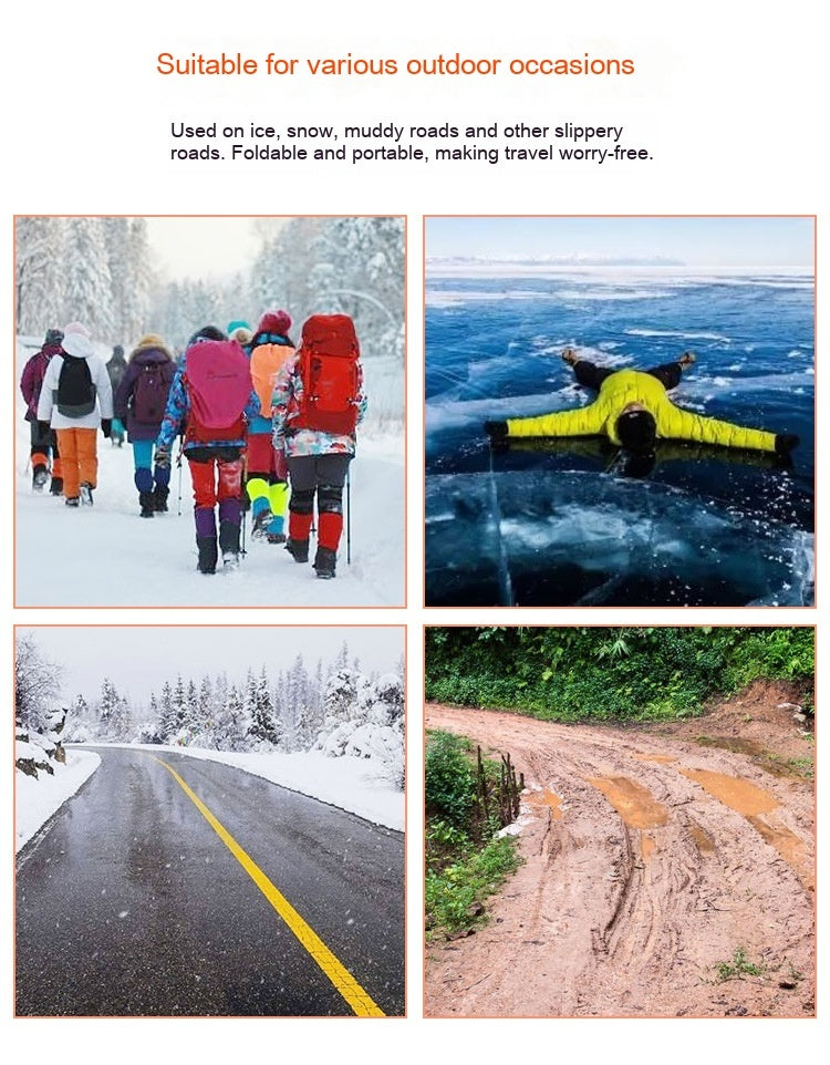 8-Tooth Climbing Spikes - Ice Snow Crampons