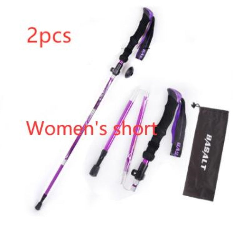 Besot 5 Section Folding Hiking Pole - External Lock 660g