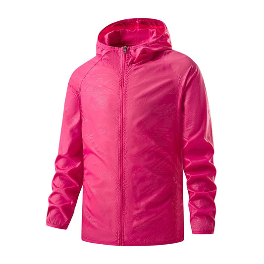 LNGXO Unisex Waterproof Hiking Jacket - Portable Anti-UV Windbreaker