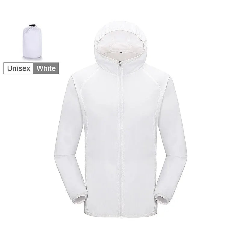 LNGXO Unisex Waterproof Hiking Jacket - Windproof Anti-UV Quick Drying