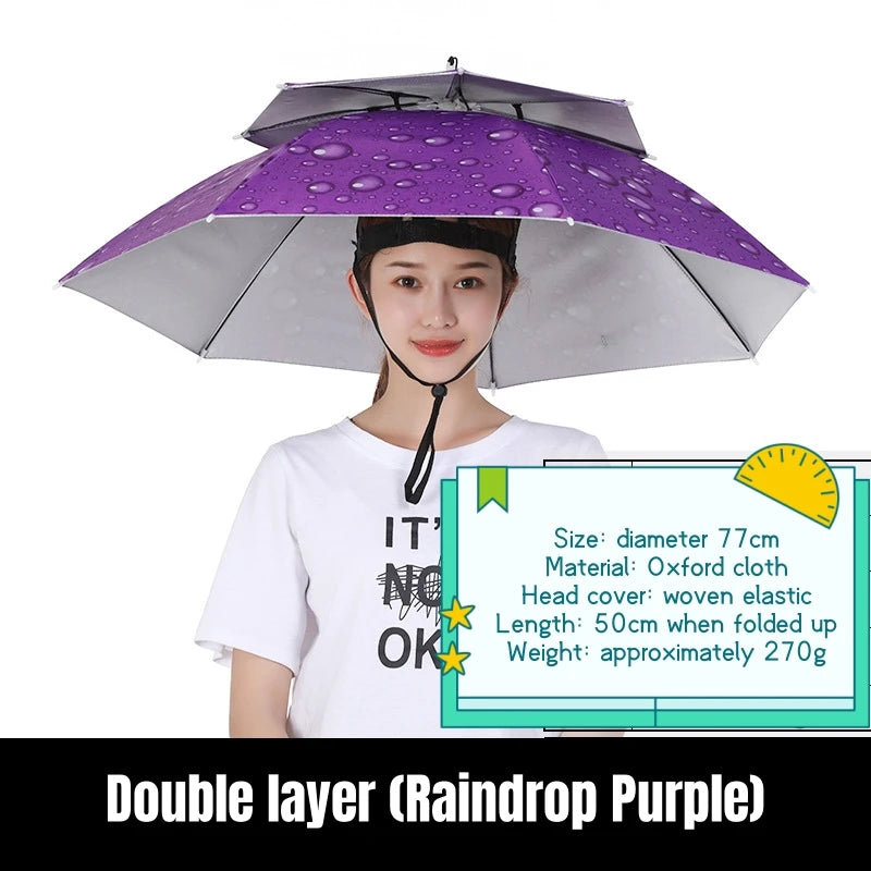 Portable Anti-UV Umbrella - Foldable Travel Camping