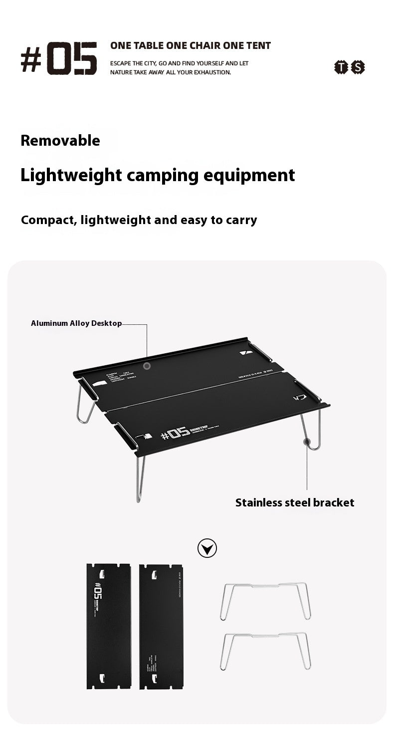 Aluminum Folding Camping Table - Lightweight and Portable