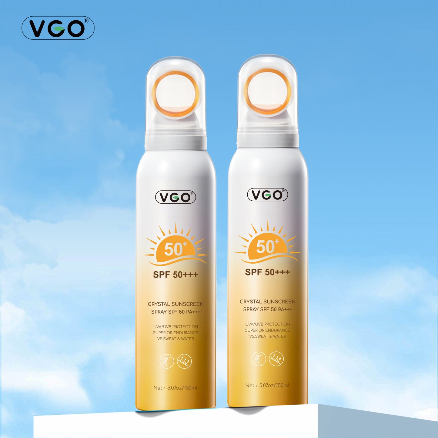 CRYSTAL Spray Sunscreen SPF 50+ PA++++ - Maximum Outdoor UV Protection