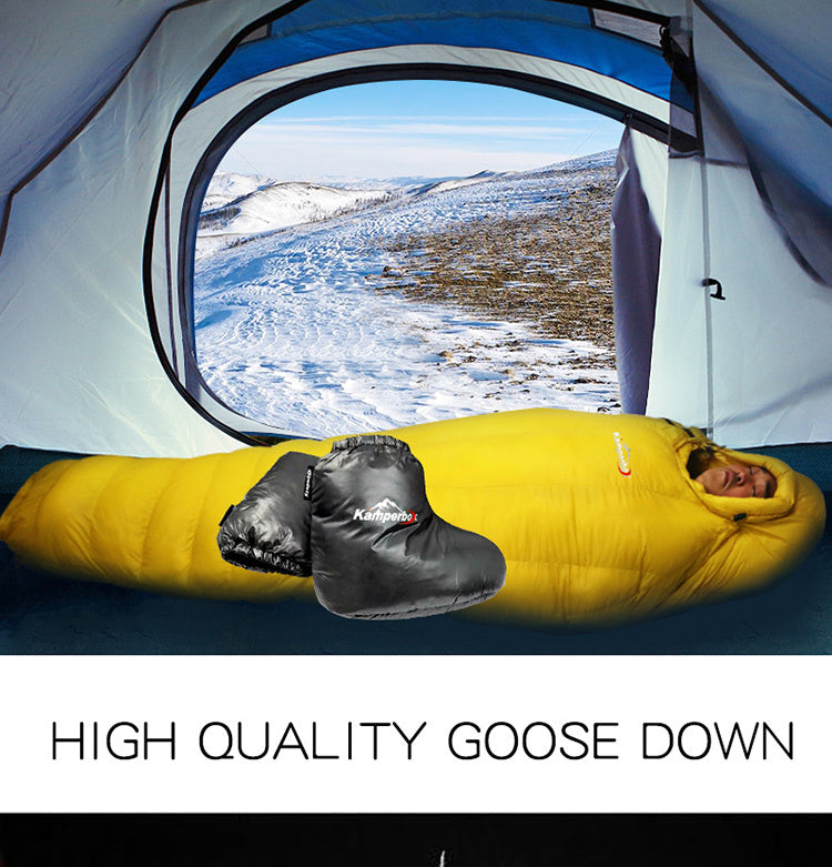 Kamperbox Camping Boots Socks AQ3 120g Down Slippers