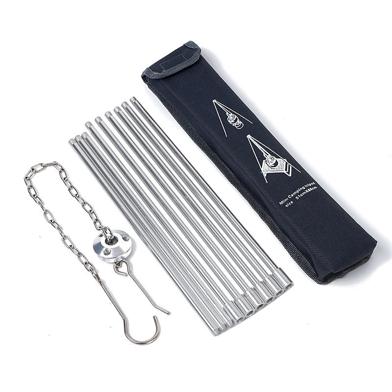 Aluminum Campfire Tripod Foldable Barbecue Stand