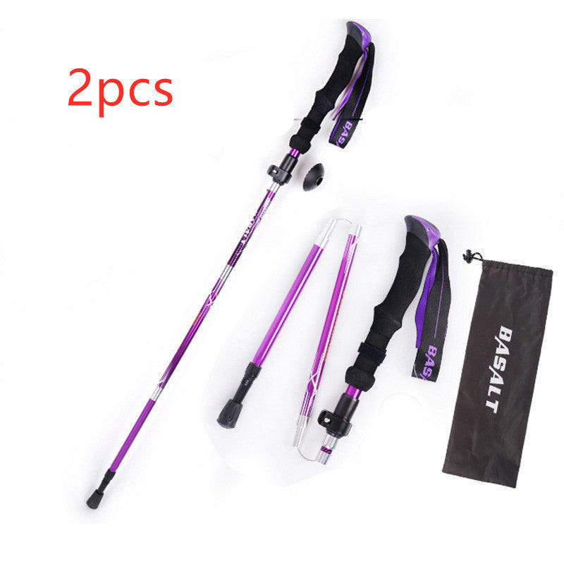 Besot 5 Section Folding Hiking Pole - External Lock 660g