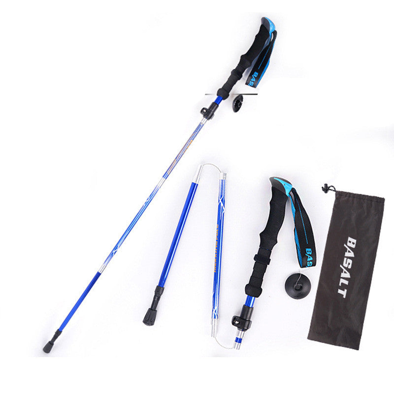 Besot 5 Section Folding Hiking Pole - External Lock 660g