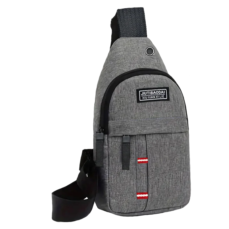 Chest Pocket Adjustable Shoulder Strap - Unisex Outdoor Oxford Fabric