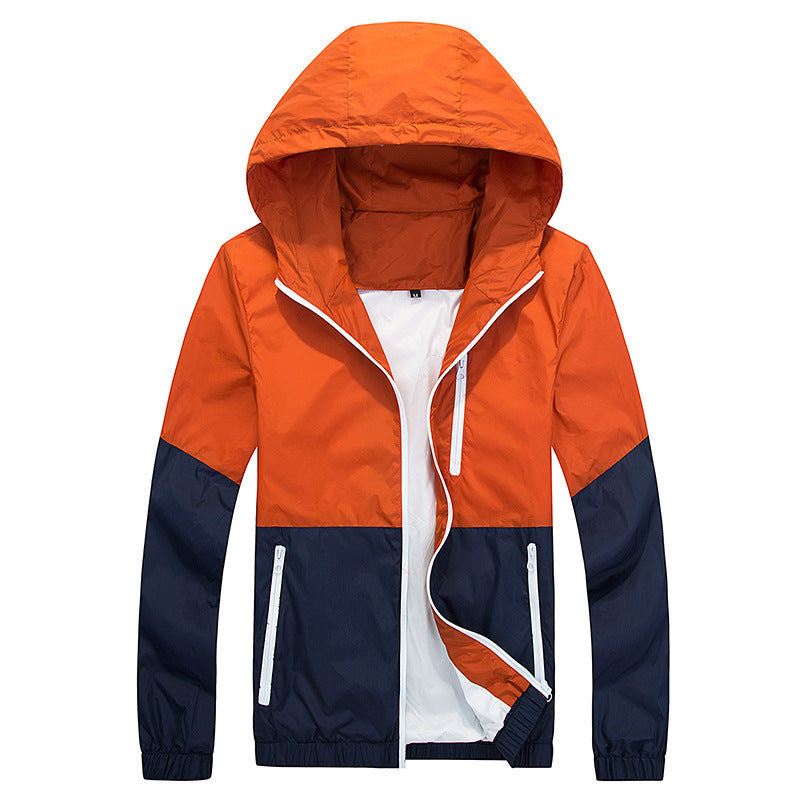 Men's Hooded Trench Jacket - Spring Autumn Fine Trend 350g