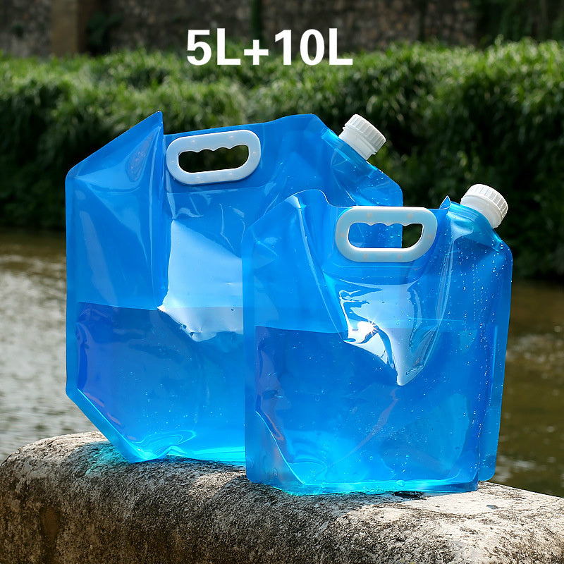 5L/10L PVC Foldable Water Bag Portable Camping Container