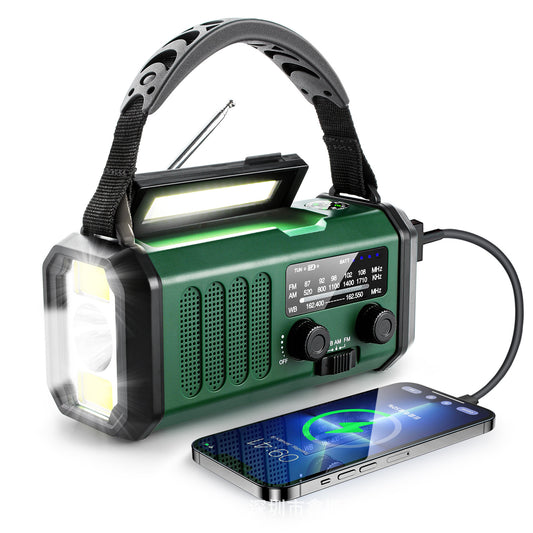 3-in-1 Solar Dynamo Emergency Radio | Flashlight &amp; Compass
