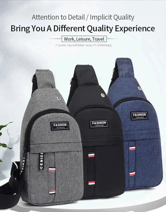 Men's Fashion Lightweight Minimalist Shoulder Bag Large Capacity Casual Sports Crossbody Bag
