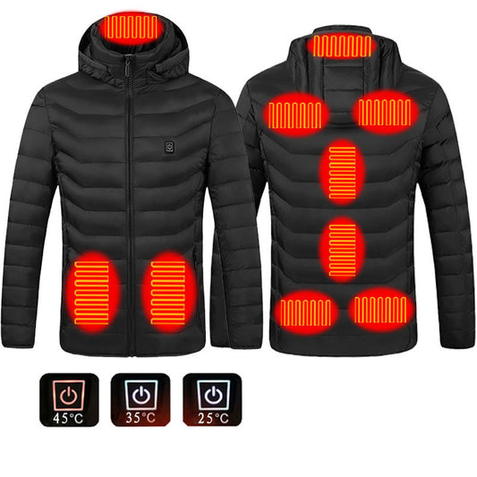 Chaqueta térmica de invierno para hombre con USB - Algodón térmico