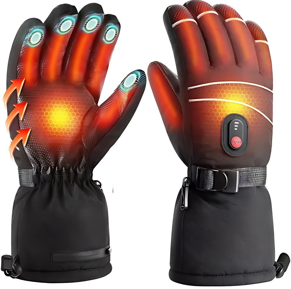Winter Cycling Heated Gloves - Thickened Thermal Cold Protection AED4