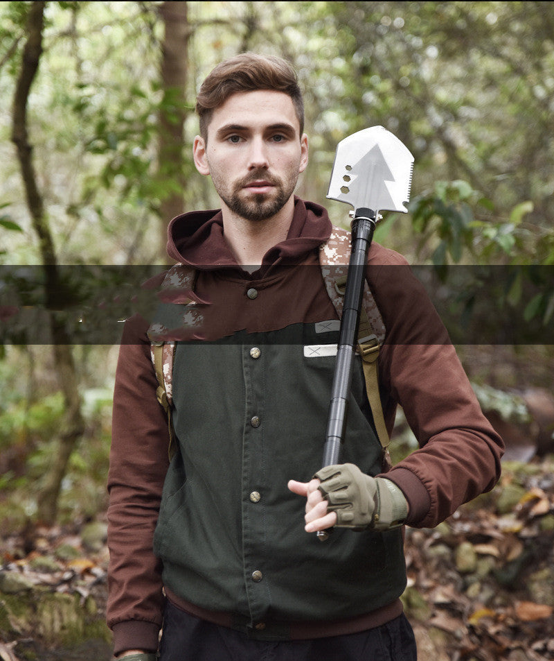 Multifunction Camping Shovel Aluminum 6063 - Foldable Engineer Kit 2.12kg