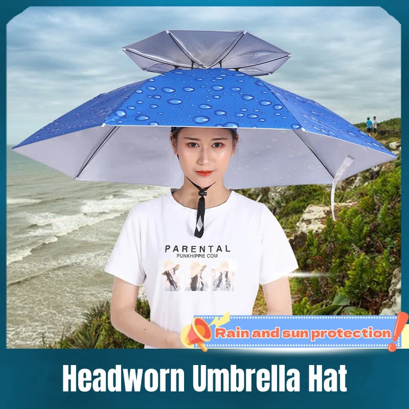 Portable Anti-UV Umbrella - Foldable Travel Camping