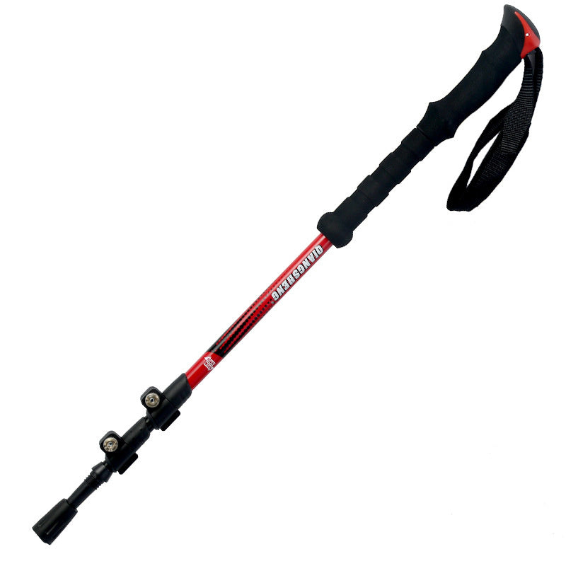 Telescopic Hiking Pole Straight Handle - 271g Aluminum