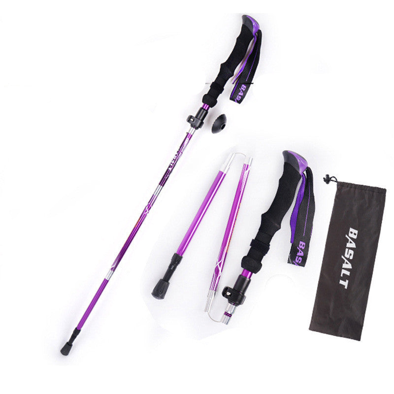 Besot 5 Section Folding Hiking Pole - External Lock 660g