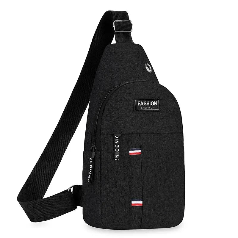 Men's Fashion Lightweight Minimalist Shoulder Bag Large Capacity Casual Sports Crossbody Bag
