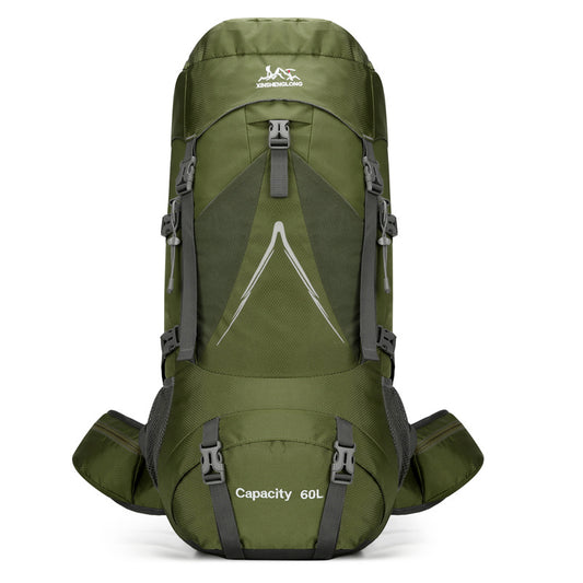 Outdoor Hiking Backpack Large Capacity 60L Nylon Travel Camping Hiking Bag