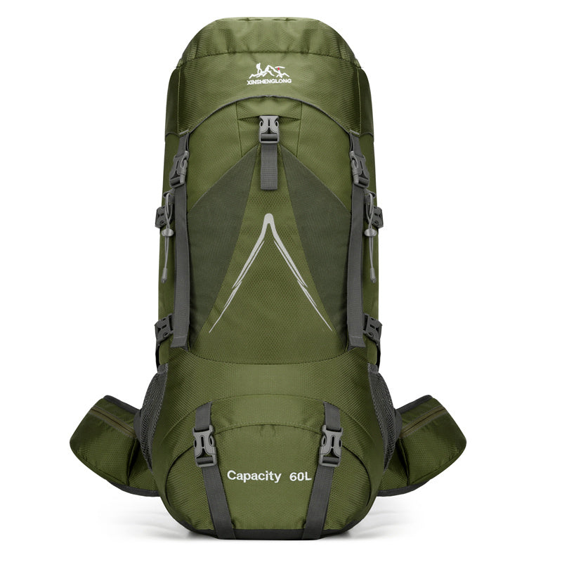 Outdoor Hiking Backpack Large Capacity 60L Nylon Travel Camping Hiking Bag