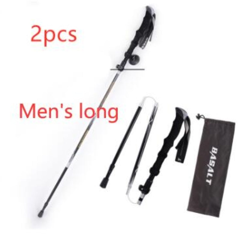 Besot 5 Section Folding Hiking Pole - External Lock 660g