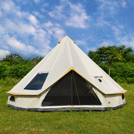 Pyramid Yurt Tent 8+ Persons - Oxford 210D Chimney 4-5m