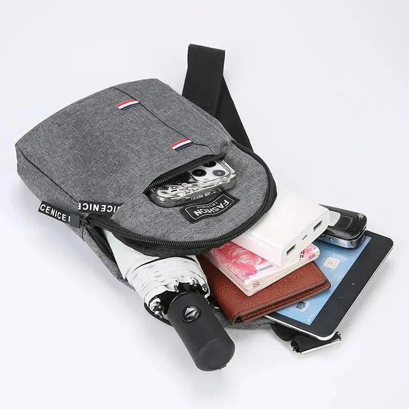 Men's Fashion Lightweight Minimalist Shoulder Bag Large Capacity Casual Sports Crossbody Bag