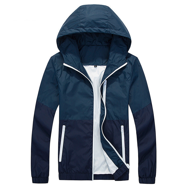 Men's Hooded Trench Jacket - Spring Autumn Fine Trend 350g