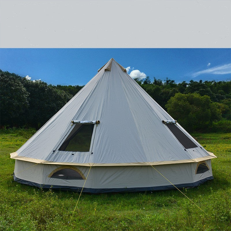 Pyramid Yurt Tent 8+ Persons - Oxford 210D Chimney 4-5m
