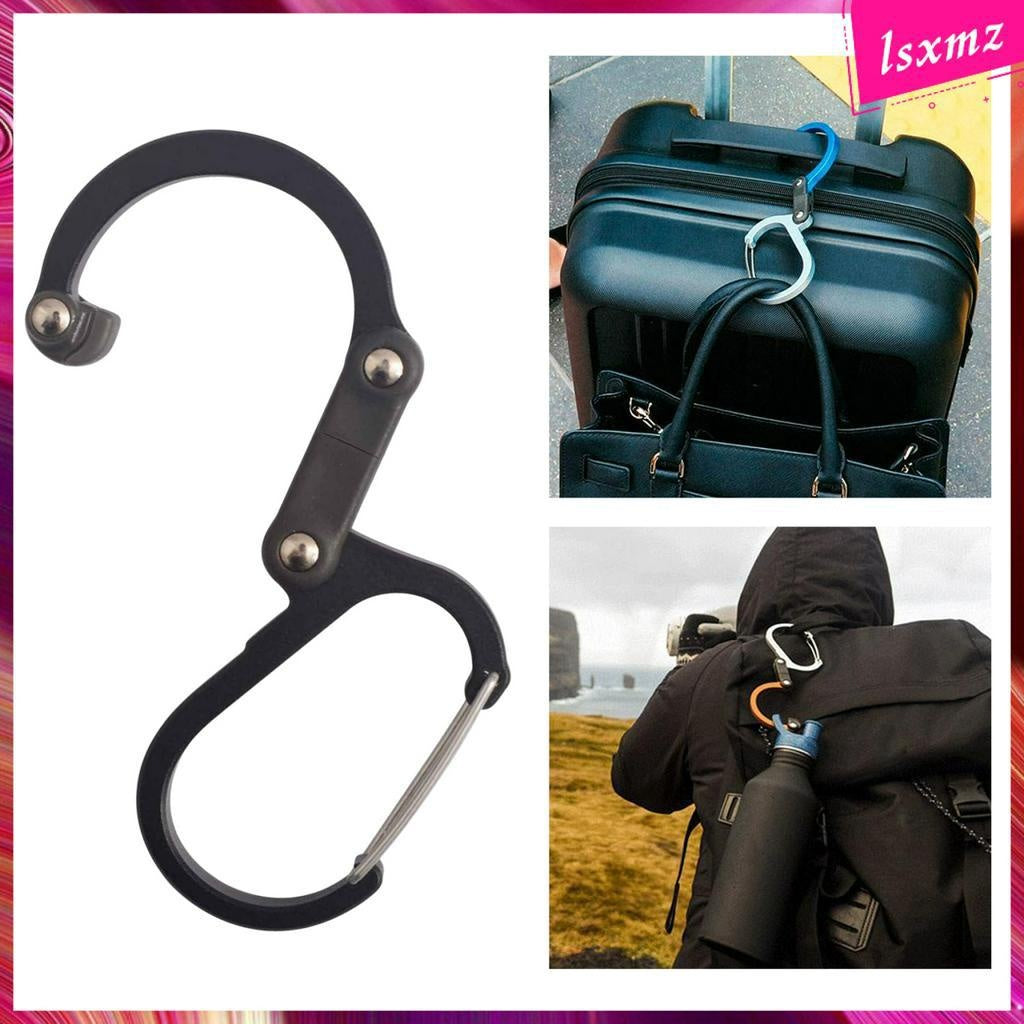 3-in-1 Hybrid Rotating Carabiner - Multi-Function Clip 18kg