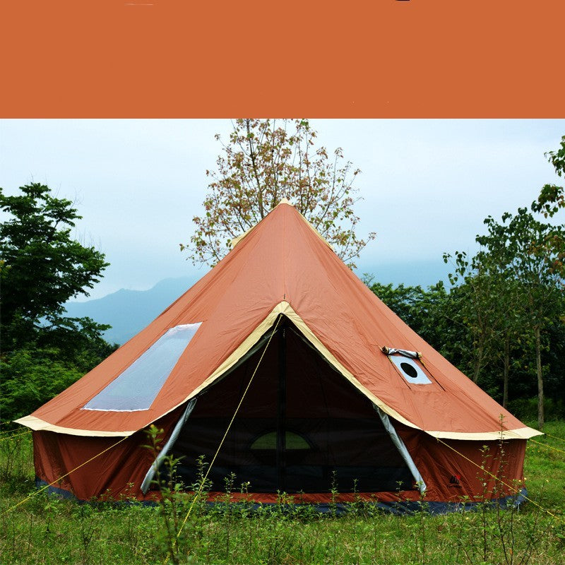 Pyramid Yurt Tent 8+ Persons - Oxford 210D Chimney 4-5m