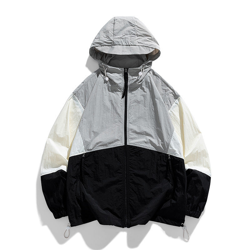 Men's Nylon Anti-UV Coat - Outdoor Sun Protection 560g S-3XL