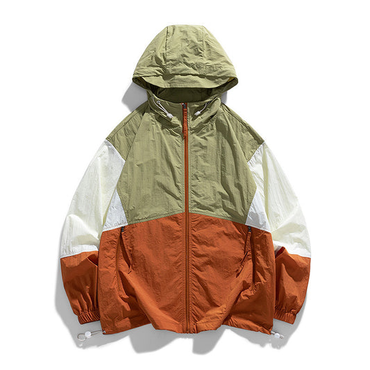 Men's Nylon Anti-UV Coat - Outdoor Sun Protection 560g S-3XL